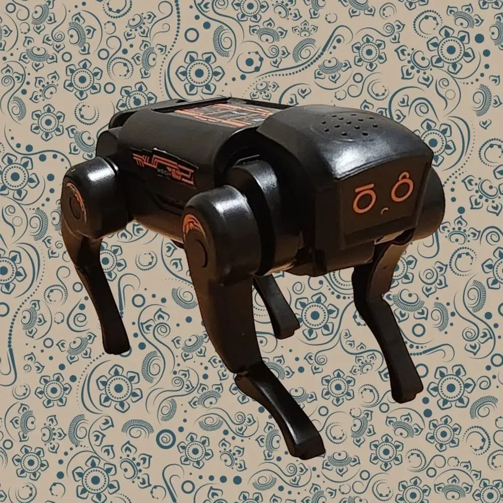 Robot Dog Electronic Interactive Mechanical Style Toy YL2005 Ages 8+ Black